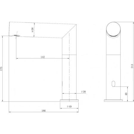 смеситель для раковины abber perfekte 316 af8a101bgs сенсорный, золотой матовый