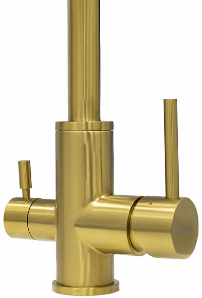 смеситель для кухни lemark expert lm5061g золото