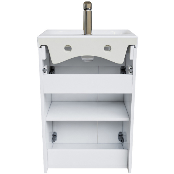 тумба с раковиной iddis zodiac 50 zod5cdfi95k белая