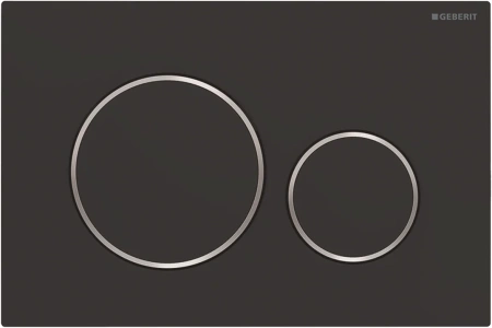 Кнопка для инсталляции Geberit Sigma 20 115.882.14.1 черный матовый / хром глянцевый
