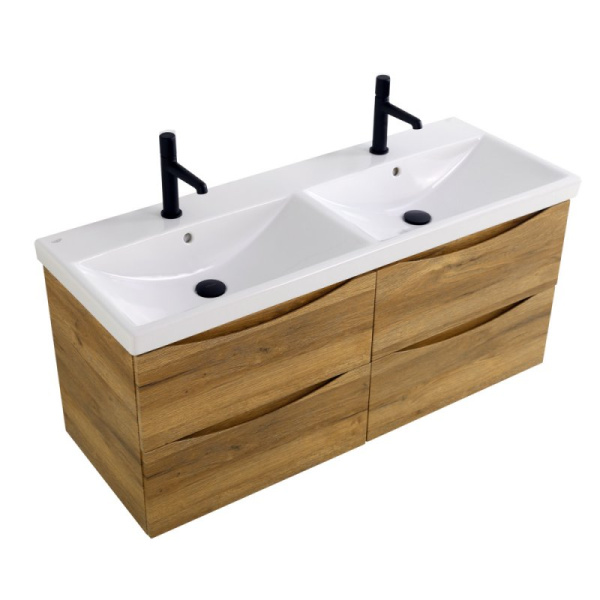 раковина belbagno 120 bb-0325-120-2-lvb двойная белая