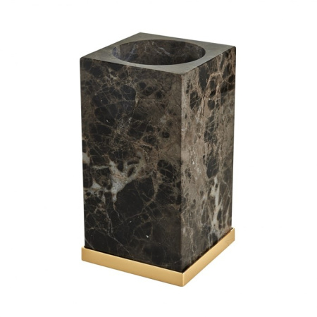 Стакан для зубных щеток 3SC PALACE PA03AEMGD, цвет мрамор | золото Стакан для зубных щеток 3SC PALACE PA03AEMGD, цвет мрамор | золото