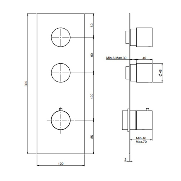 смеситель для душа fima carlo frattini spillo steel f3089x2inox