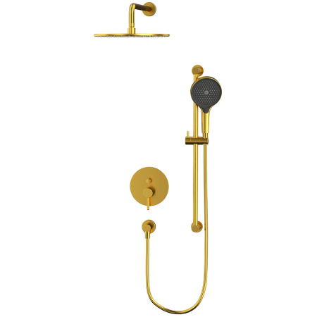 душевая система whitecross y brushed gold yset05topglb брашированное золото