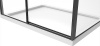 душевой уголок black&white stellar wind s898-1200х800 профиль черный, стекло матовое