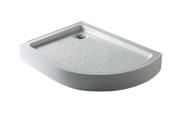 душевой поддон vincea vst-2aj-1290 l/r, 120×90x13.5 см, сифон с гидрозатвором, асимметричный, белый
