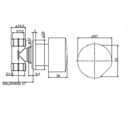запорный вентиль fima carlo frattini so f3183/1cr, цвет хром
