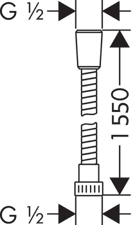 душевой шланг weltwasser ww bs 1550 cr 10000001960 хром