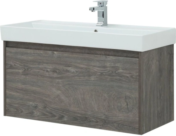 тумба под раковину aquanet nova lite 100 дуб рошелье (1 ящик), 00242579