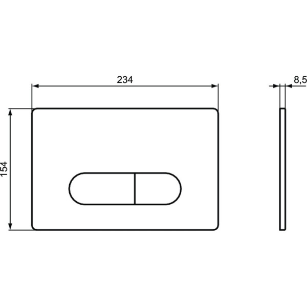 кнопка для инсталляции ideal standard oleas™ m1 r0115jg