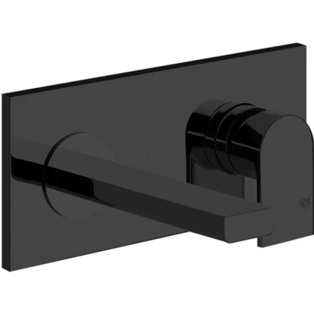 Смеситель Gessi Via Manzoni 44893#299 для раковины, встраиваемый, внешняя часть, цвет черный XL