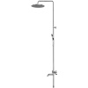 душевая система whitecross y brushed nickel y1234topnib с термостатом брашированный никель