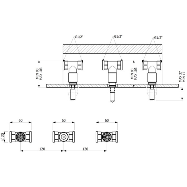 внутренняя часть villeroy & boch dawn tvw10610b15000