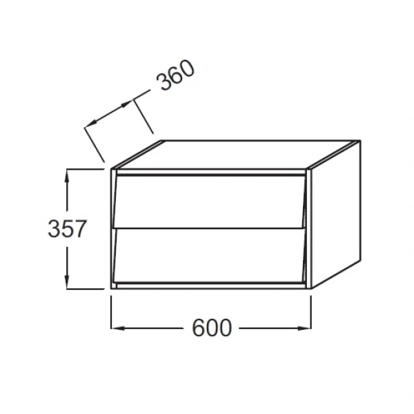 комод черный глянец 60 см jacob delafon escale eb764-274