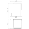 дозатор для жидкого мыла wonzon & woghand ww-5252-bl настенный, черный матовый