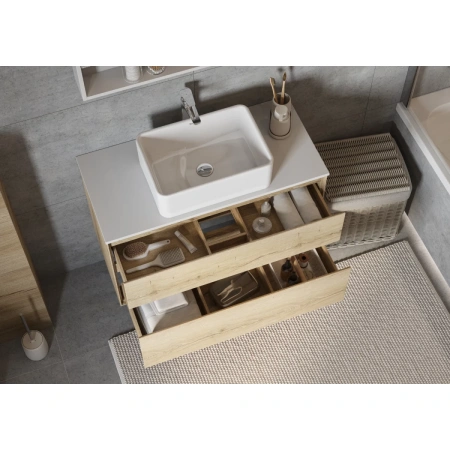 раковина-чаша roca mila 32700b000 50x35 см, накладная, белый