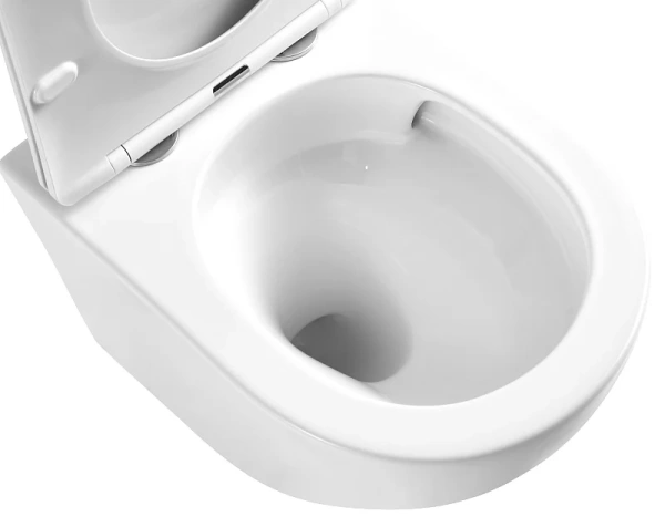 унитаз azario grado az-0046-uq подвесной, безободковый, с сиденьем микролифт, слив "торнадо", 49х37х36 см, белый