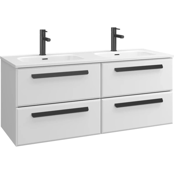 тумба под раковину cezares eco-cer-n 120 eco-cer-n-1200-4c-so-2-bl подвесная bianco lucido без ручек