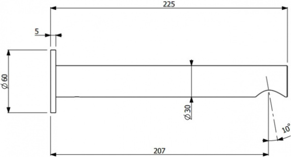 излив villeroy & boch dawn tvw10612a15361 для раковины цвет хром