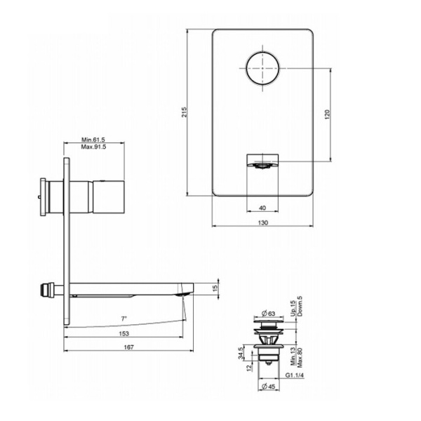 смеситель для раковины fima carlo frattini nomos go f4201vx5cr