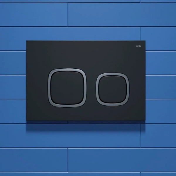 кнопка для инсталляции iddis unifix uni04bci77 004, черная матовая