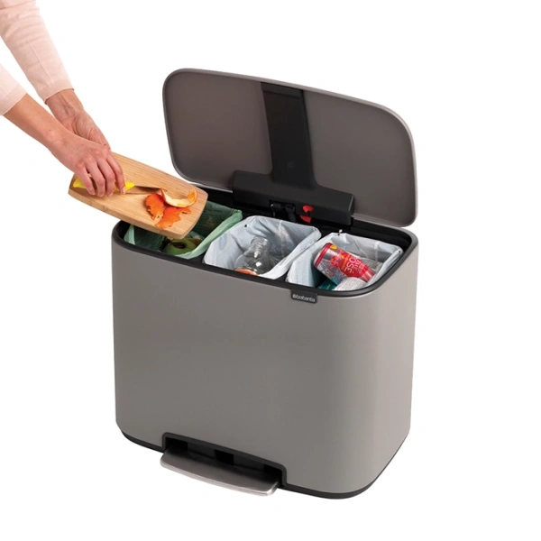 Мусорное ведро Brabantia Bo Pedal Bin 121524 11 + 11 + 11 л