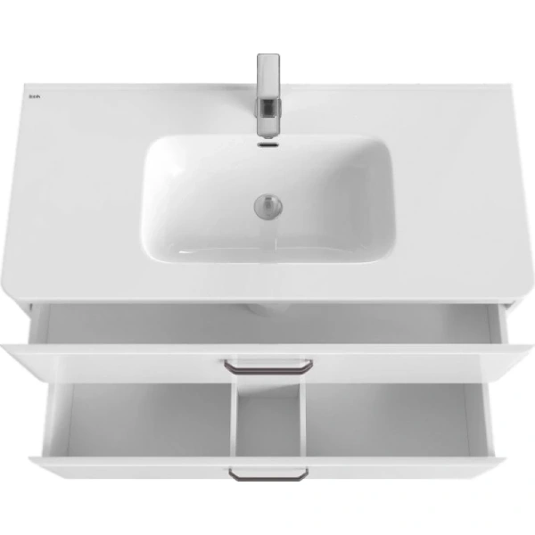 тумба с раковиной 100 iddis brick bri10w1i95k подвесная белая