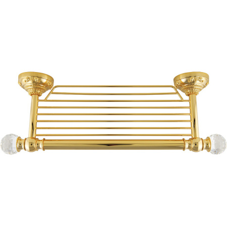 Полка для полотенец Migliore Cristalia 16840 цвет золото с кристаллами Swarovski