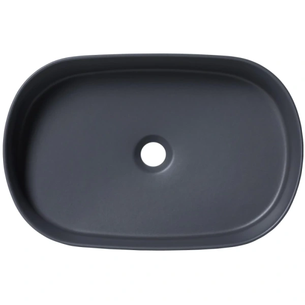 раковина накладная allen brau fantasy oval 4.11022.an 55x36, серая