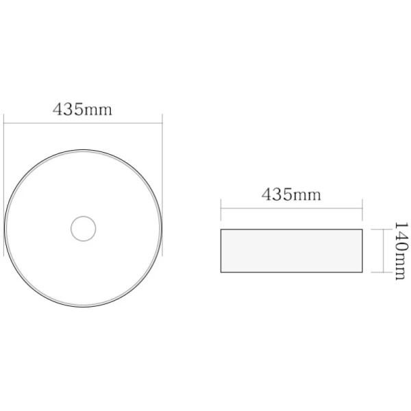 раковина 43,5x43,5 см santiline sl-7003