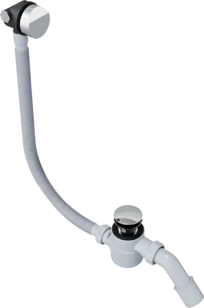 Слив-перелив для ванны Excellent Hover ARIN.3410CR 52 мм, клик-клак, хром, с сифоном