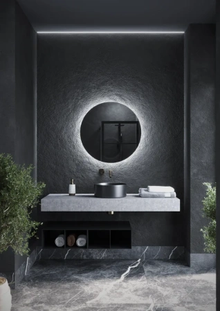 Зеркало круглое Sancos Sfera 70 с подсветкой