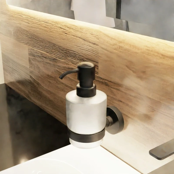 Дозатор для мыла Fixsen Comfort Black FX-86012 черный