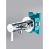 гигиенический душ со смесителем almaes benito al-859-01 цвет хром