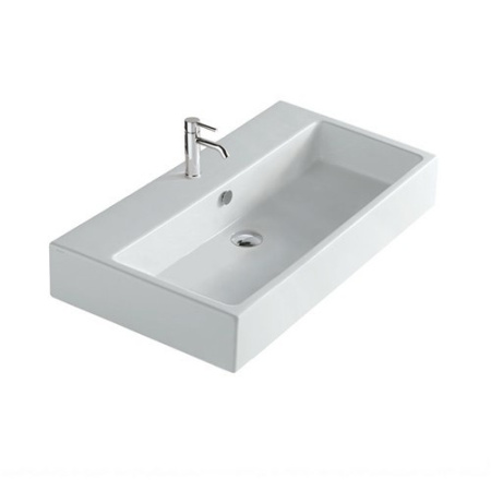 Раковина Galassia Plus Design 6101 80х48 см, подвесная, белая Раковина Galassia Plus Design 6101 80х48 см, подвесная, белая