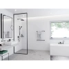косметическое зеркало x 3 hansgrohe addstoris 41791670, черный матовый