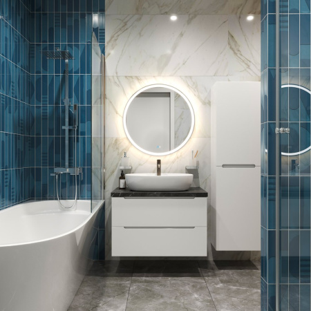 Тумба под раковину BelBagno Etna 100 ETNA-1000-2C-SO-WO-P подвесная Rovere Bianco