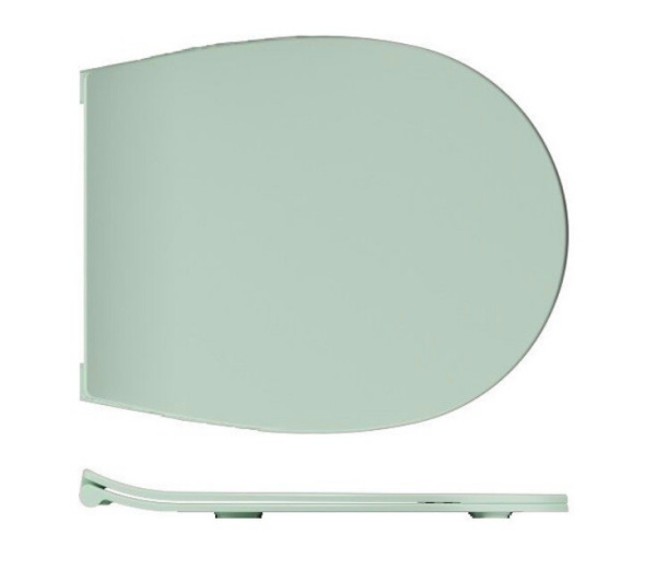 сиденье для унитаза isvea sentimenti neo 40d40542i-s цвет мятно-зеленый матовый