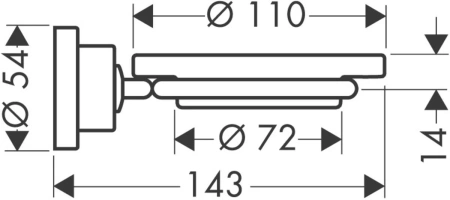 мыльница axor citterio 41733000
