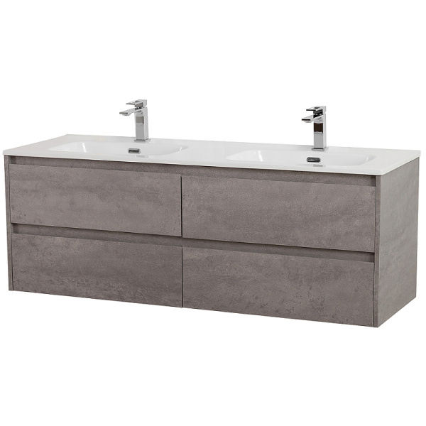 тумба под раковину belbagno kraft 120 kraft-1200-4c-so-2-cg подвесная cemento grigio