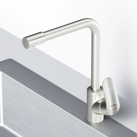 смеситель для кухни am.pm like f8005711, цвет сатин