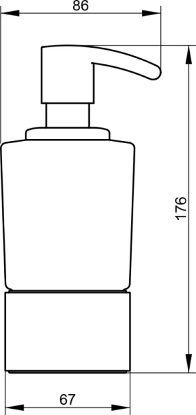 Дозатор для мыла Keuco Elegance new 11653 019001 + 2 уп. пенного мыла