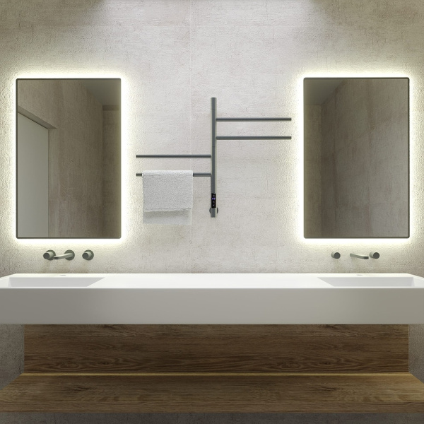 электрический полотенцесушитель vincea 43х60 vtd-1s1cge графит