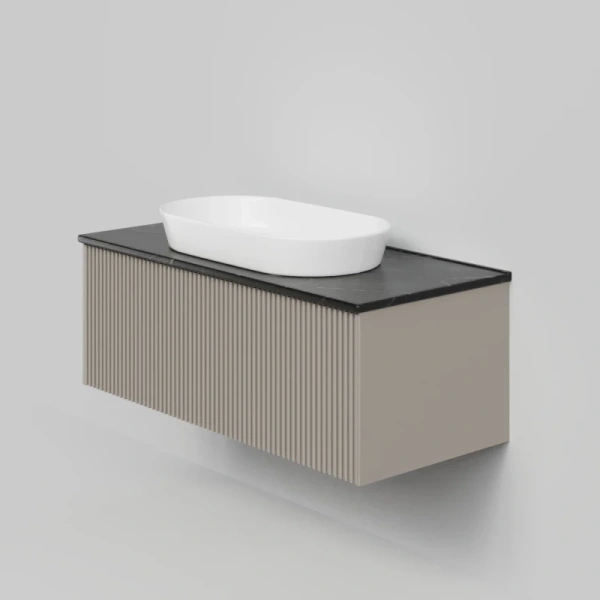 тумба под раковину la fenice terra fnc-01-ter-c-100 95,2 см, подвесная, бежевый матовый