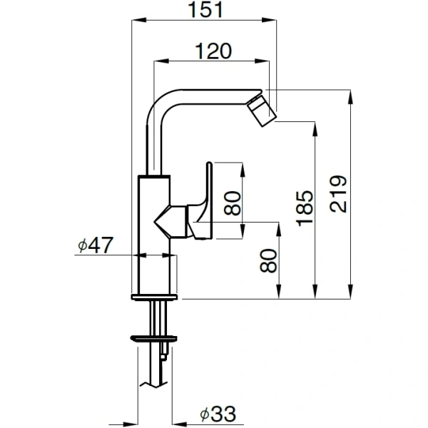 смеситель migliore tenesi 25419 для биде