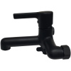 смеситель для ванны haiba hb60814-7 черный матовый