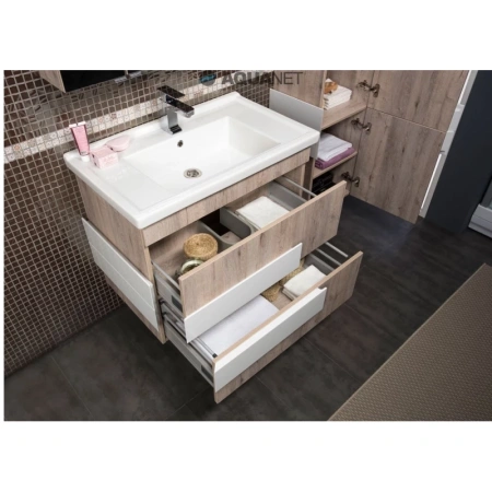 раковина полувстраиваемая 70 см aquanet sanovit exclusive 00182323