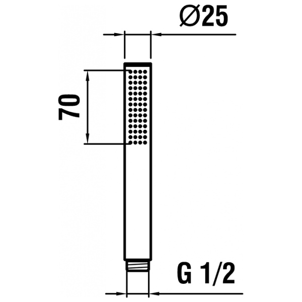 ручной душ laufen twinstick 3.6198.2.004.125.1, цвет: хром