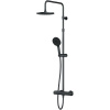 Душевая система Am.Pm X-Joy F0785A422 с термостатом, черный матовый