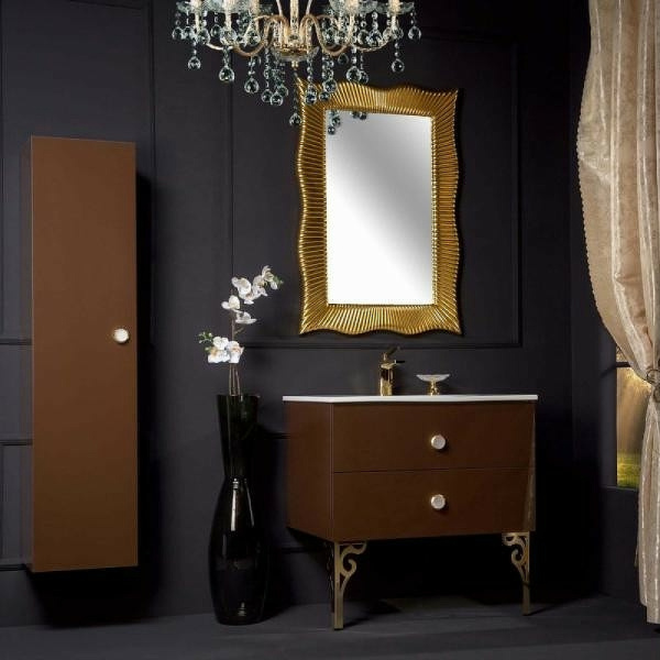 тумба под раковину boheme armadi art neoart 80 830-080-db подвесная dark brown